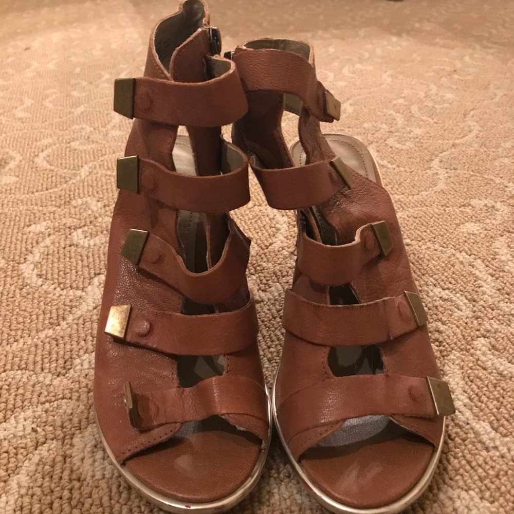 Gold Buckled Heels